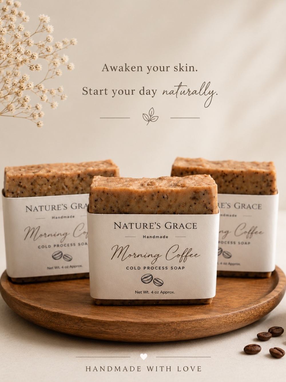 Morning Coffee Exfoliating Soap - Brown